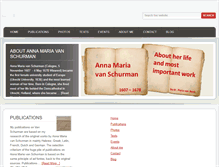 Tablet Screenshot of annamariavanschurman.org